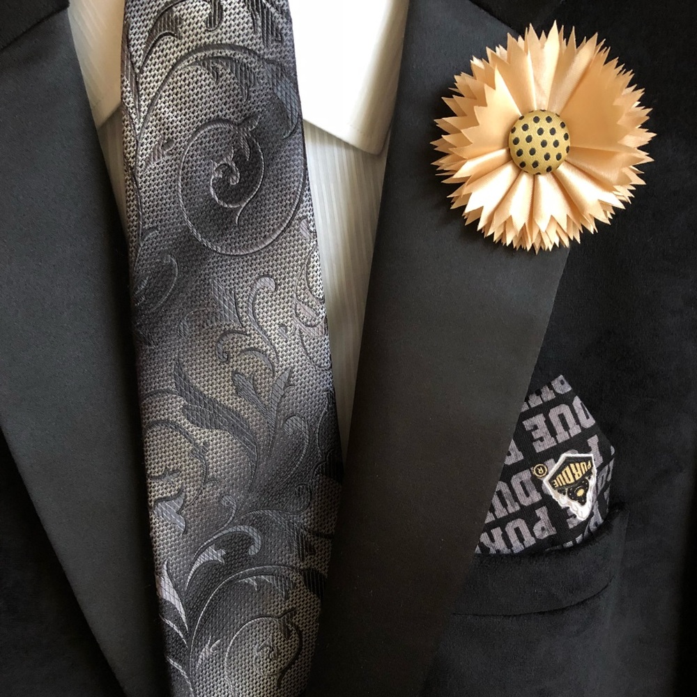 Purdue Handcrafted Pocket Square